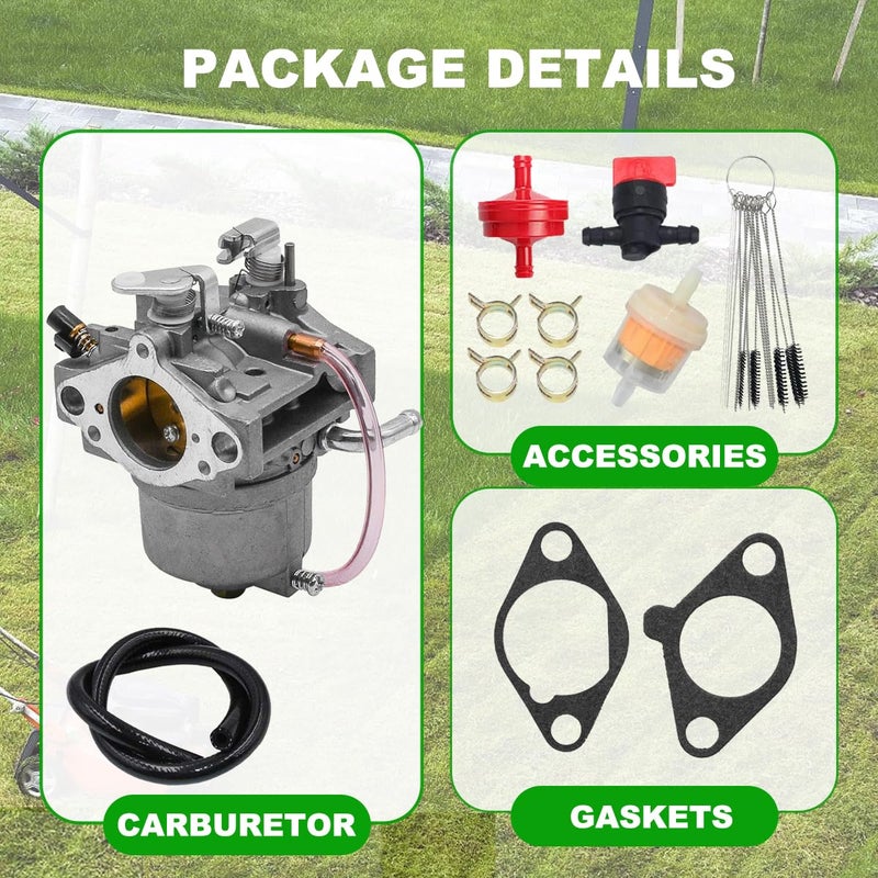JDLLONG Carburetor 15003-2796 Compatible with Kawasaki FB460V 4 Stroke Engine 15003-2777 Carb w/Gaskets - Image 5